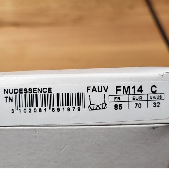 Aubade Paris Nudessence Sheer Leopard Print 32C Half Cup & Briefs Size XS NWT - Picture 10 of 11